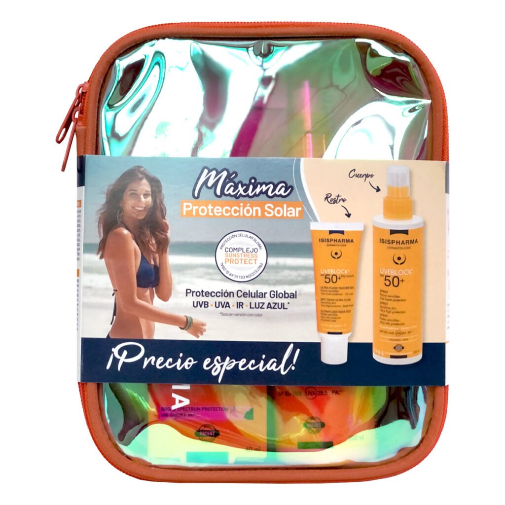 Isispharma Uveblock SPF50+ Dry Touch + Spray: opinión del kit