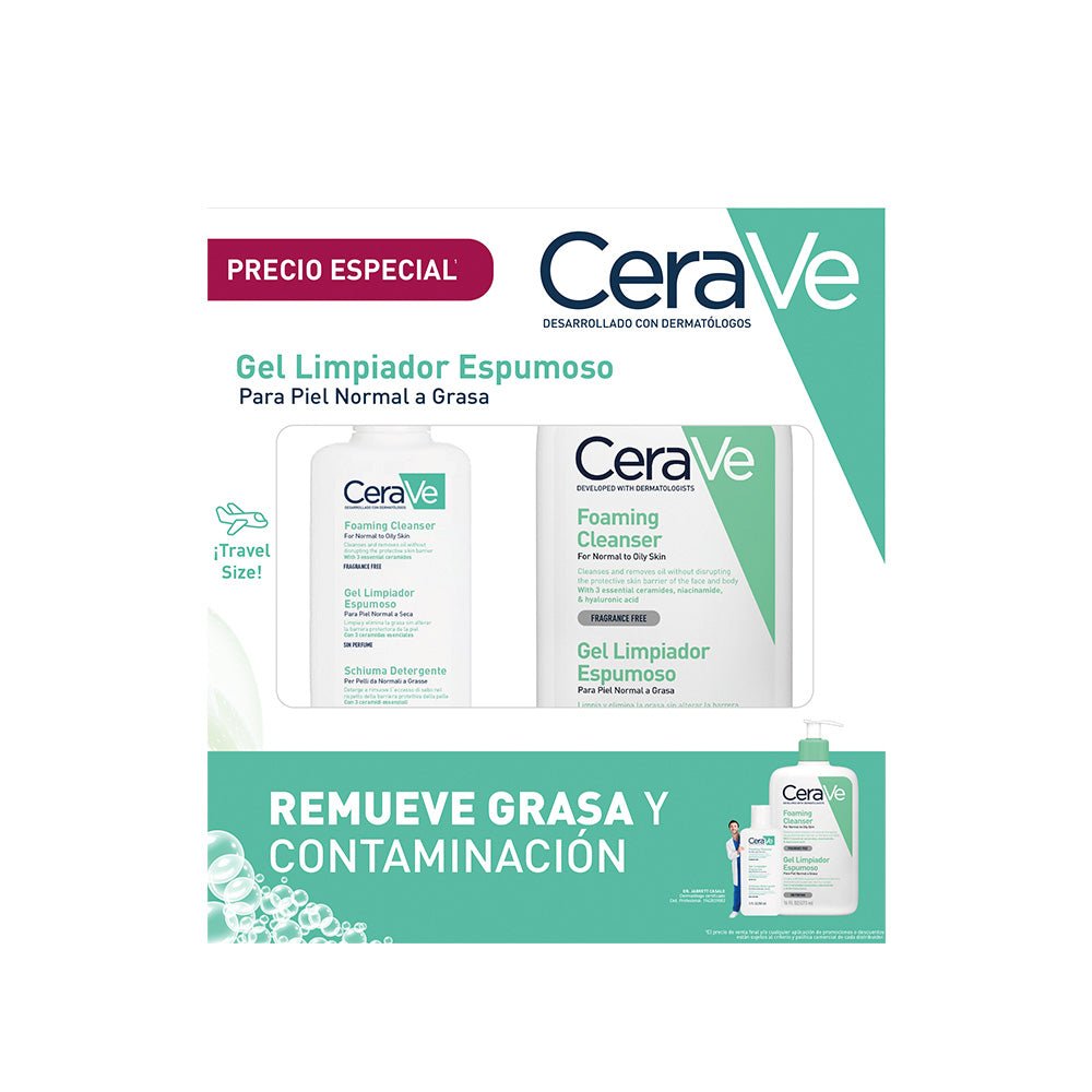 CeraVe Gel Limpiador Espumoso: para piel grasa que no quiere resecarse
