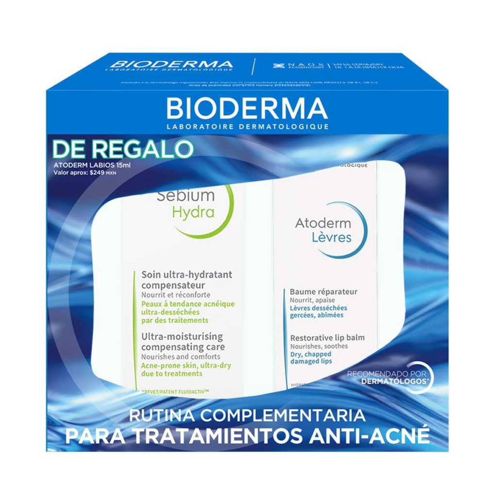 Bioderma Sébium Hydra + Atoderm Labios: qué hace cada uno