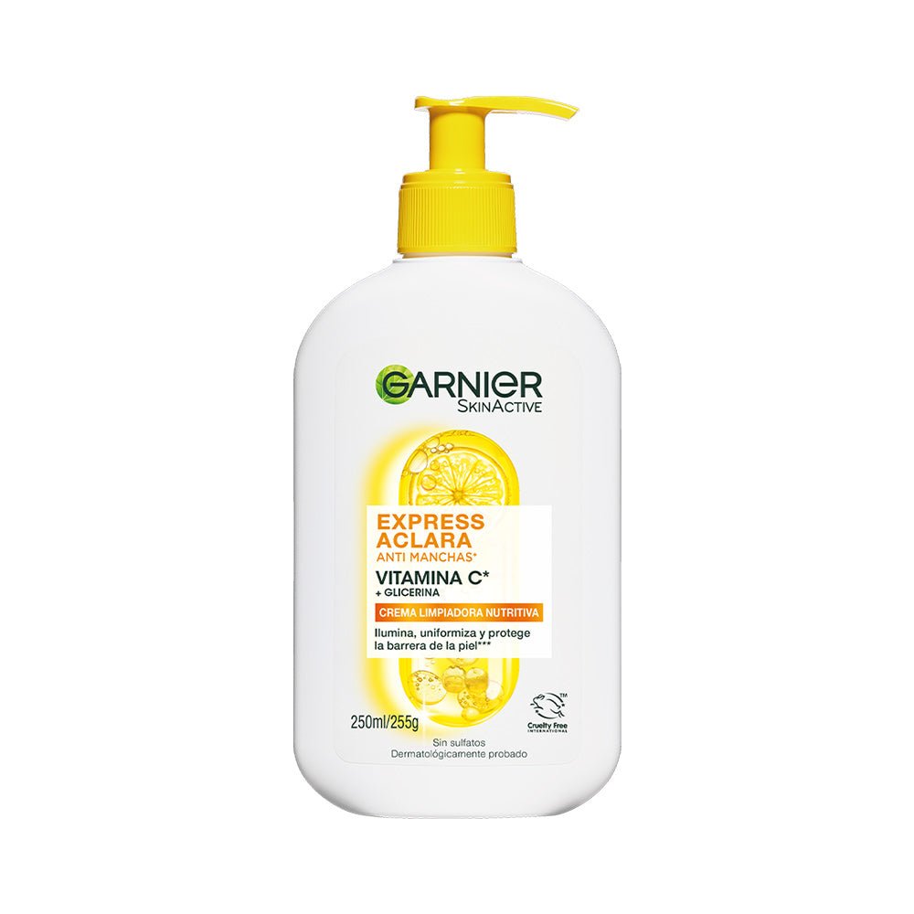 Garnier Express Aclara: crema limpiadora con vitamina C anti-manchas