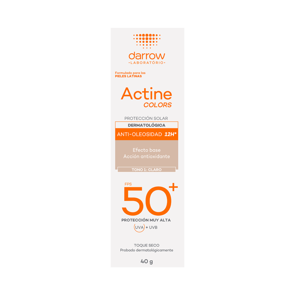 Darrow Actine Colors FPS50+: protección con color para piel grasa