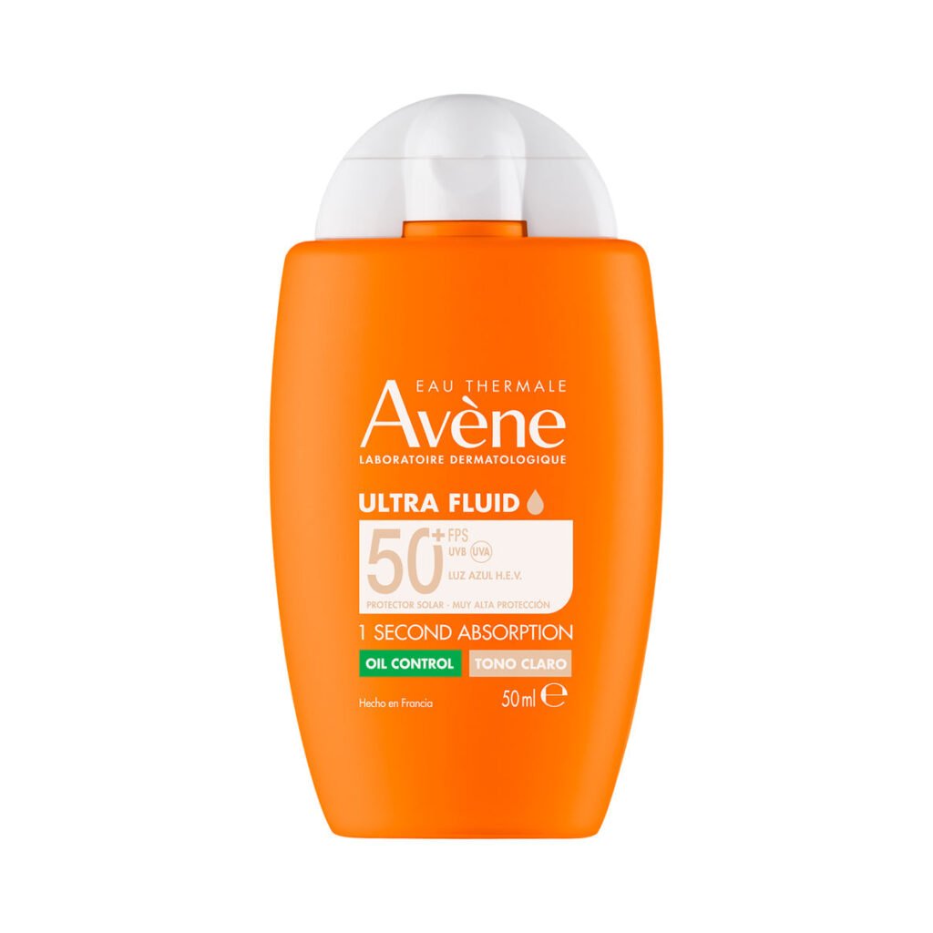Avène Ultra Fluid Oil Control con color: toque seco y FPS50