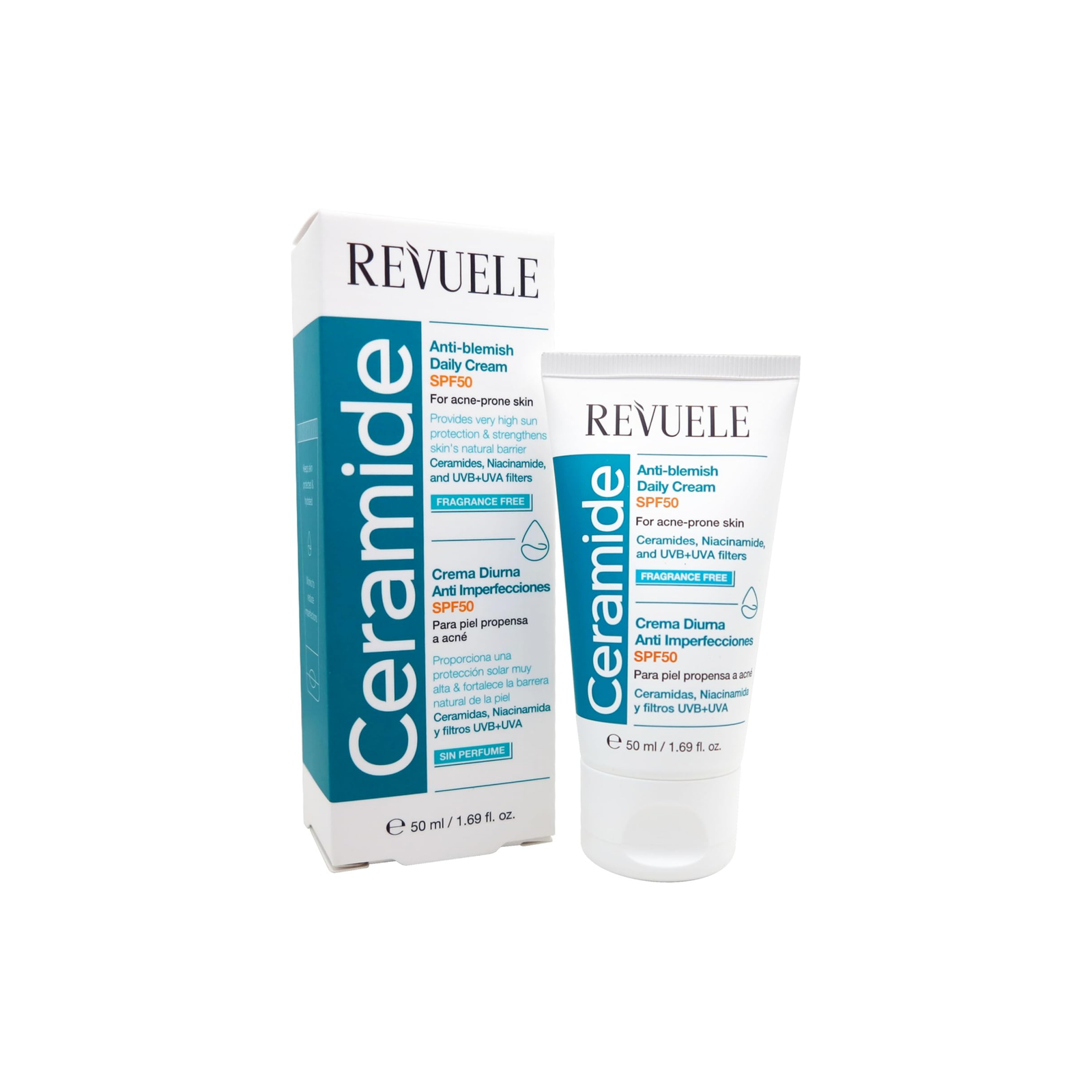 Revuele Ceramide Crema SPF50: hidratar y proteger en un mismo paso