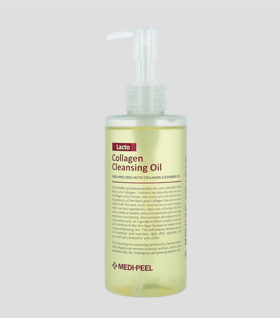 MEDIPEEL Red Lacto Collagen: aceite limpiador que desmaquilla sin tirantez