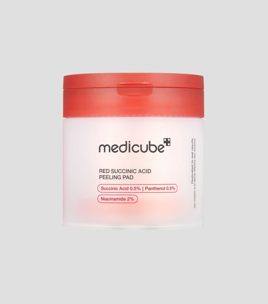 MEDICUBE Red Succinic Peeling Pad: por qué el ácido succínico importa
