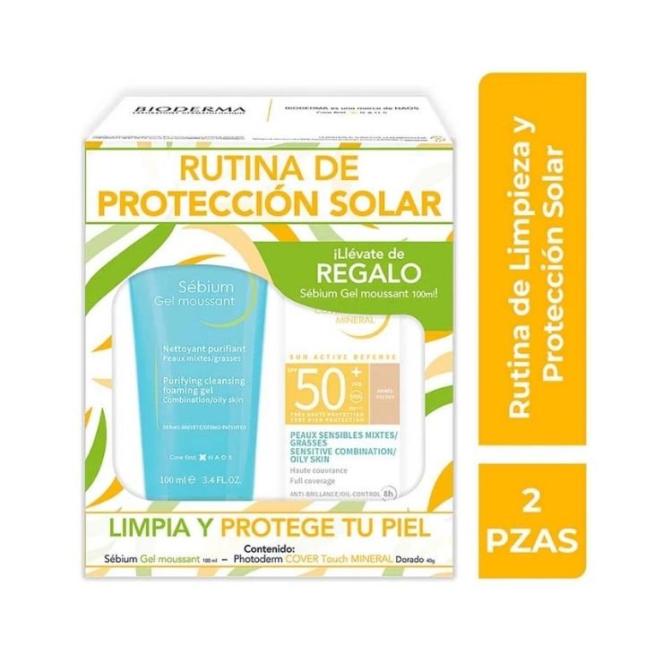 Bioderma Kit Sébium + Photoderm Cover Touch: dúo piel grasa