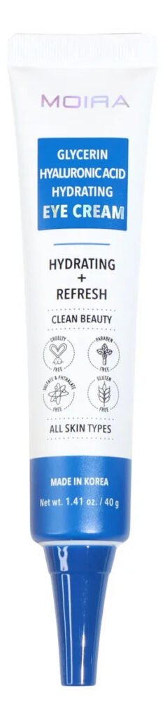 Moira Crema de Ojos: qué hace la glicerina + hialurónico
