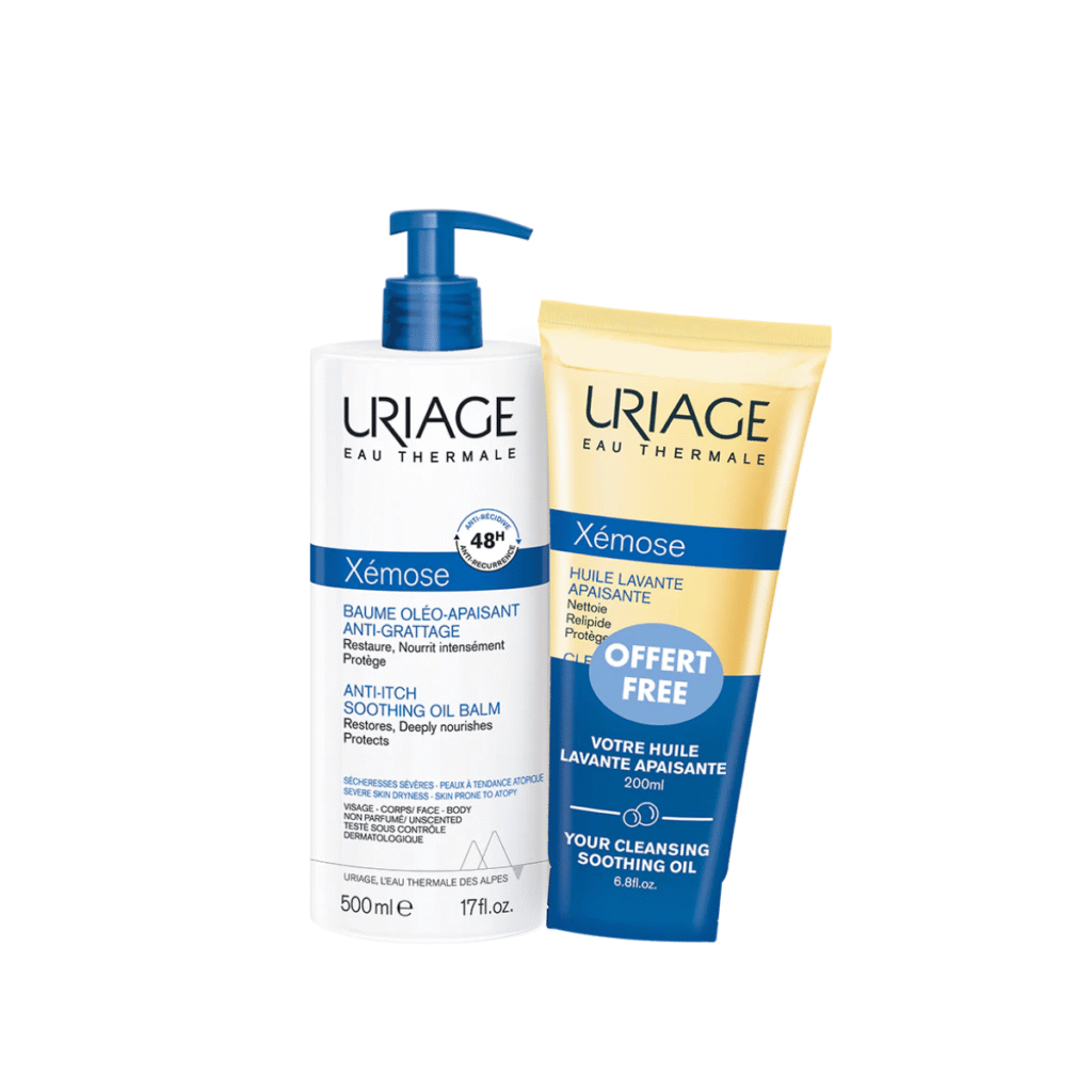 Uriage Xémose Kit bálsamo + aceite: alivio para piel muy seca