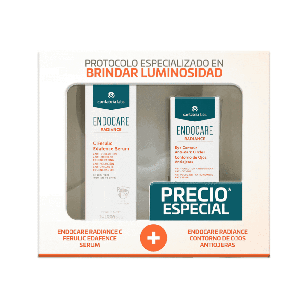 Endocare Radiance C Ferulic + contorno: qué hace el kit