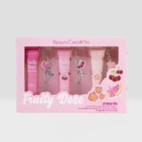 Beauty Creations Fruity Dose: bálsamos labiales con llavero a examen