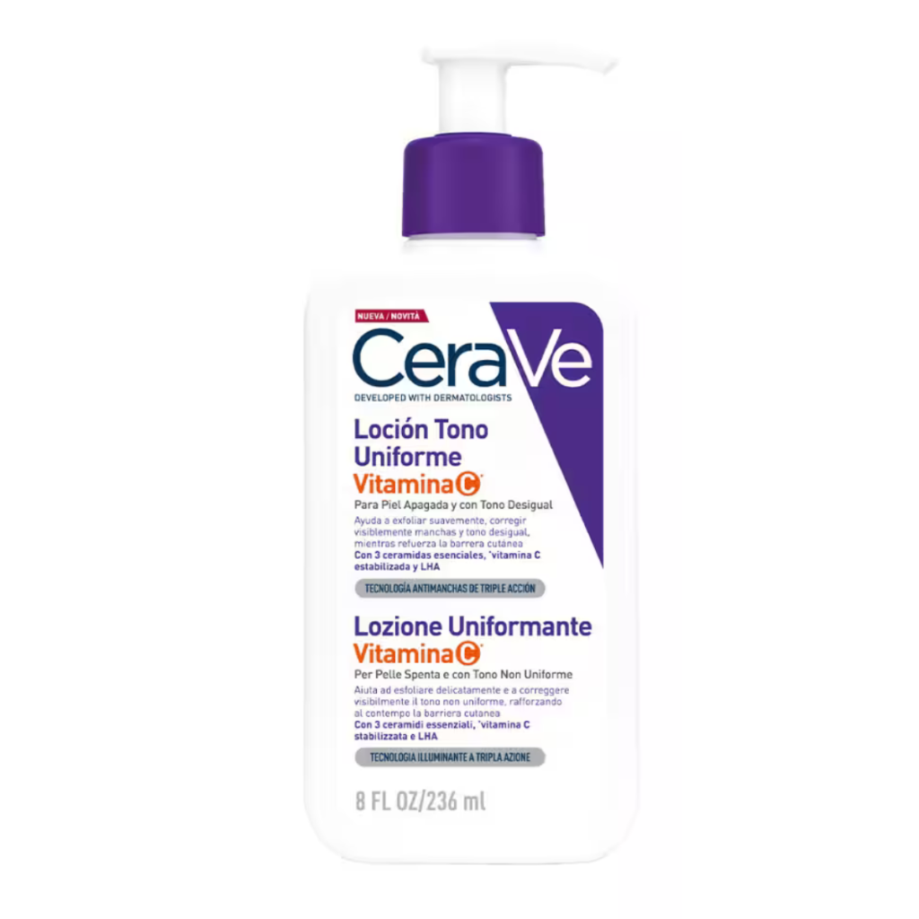CeraVe Loción Tono Uniforme: qué hace la vitamina C en cuerpo