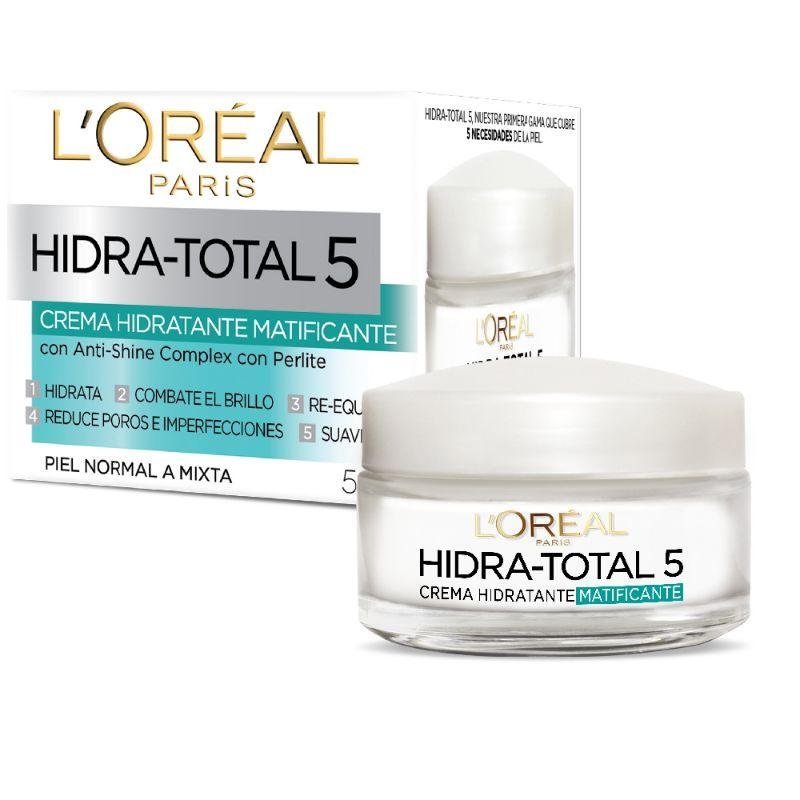 L’Oréal Hydra Total 5 matificante: control de brillo en piel mixta